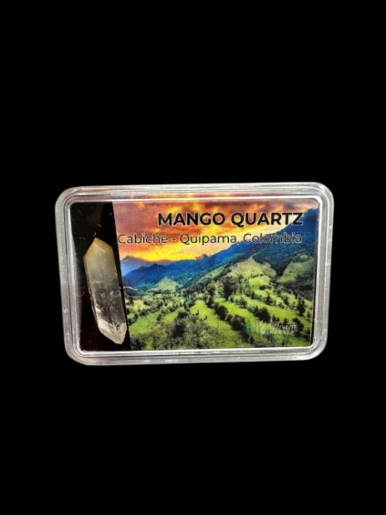 Mango-Bergkristall in der Box – Cabiche, Quipama, Kolumbien