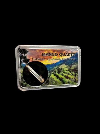 Mango-Bergkristall in der Box – Cabiche, Quipama, Kolumbien