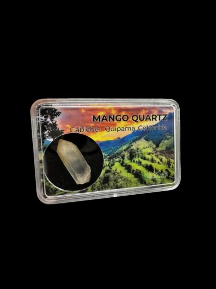 Mango-Bergkristall in der Box – Cabiche, Quipama, Kolumbien