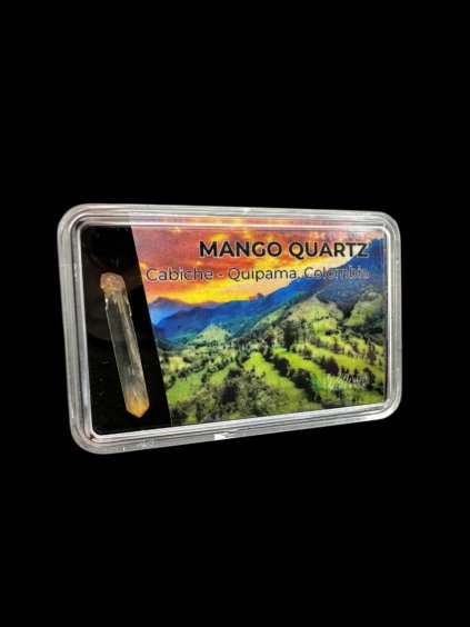 Křišťál Mango v krabičce – Cabiche, Quipama, Kolumbie
