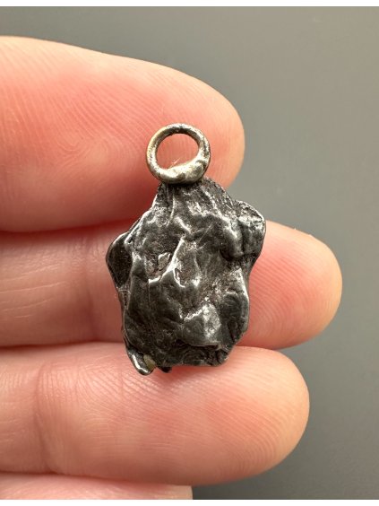 Iron meteorite pendant