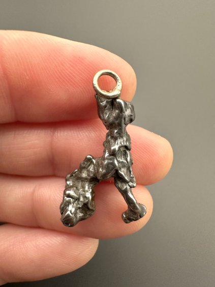 Iron meteorite pendant