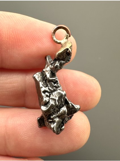 Iron meteorite pendant