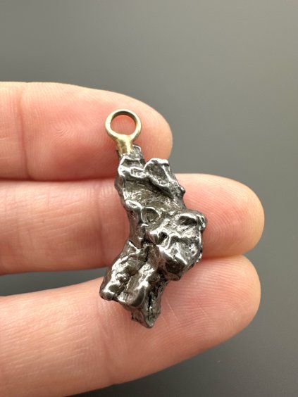 Iron meteorite pendant