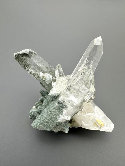 Bergkristall mit Oxid und Chlorit – Santander, Kolumbien