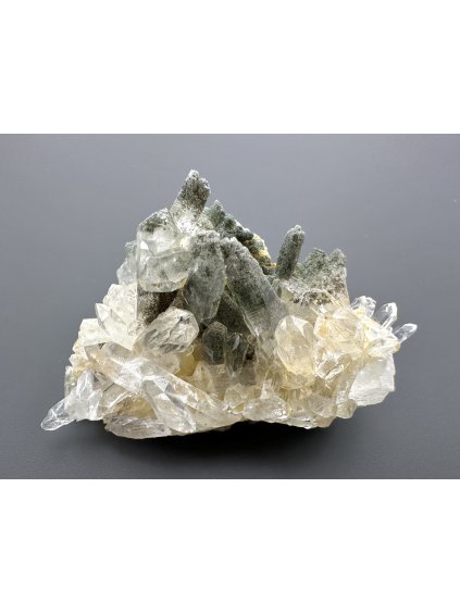 Bergkristall mit Oxid und Chlorit – Santander, Kolumbien