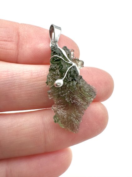 Moldavite pendant