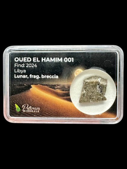 Lunární meteorit Oued el Hamim 001 – 1,01g – Libye