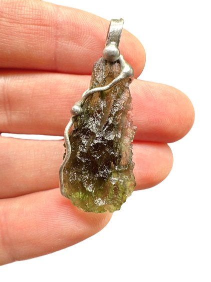 Moldavite pendant