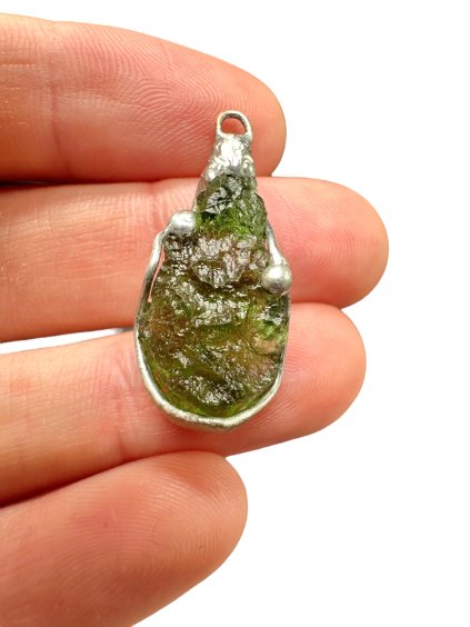 Moldavite pendant