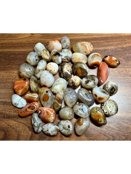 Getrommelter Achat – Madagaskar – 1 Stück (2-4,5 cm)