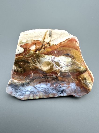 Petrified opalized wood with natural copper  – West Java, Indonesia