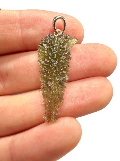 Silber Moldavit Anhänger