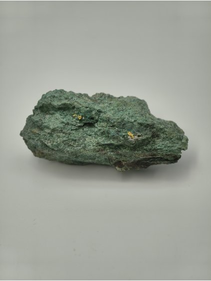 Gold on malachite – Okozondje, Kunene, Namibia