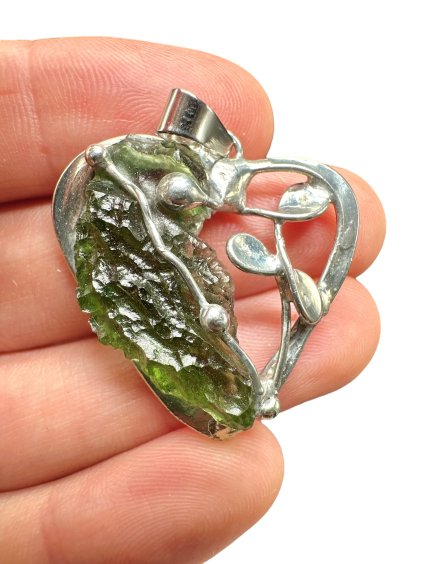 Moldavite pendant