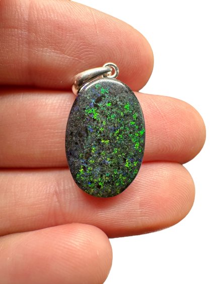 Silberanhänger aus australischem Opal