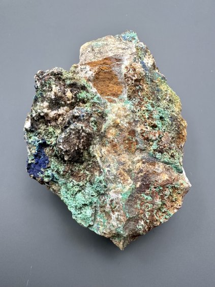 Malachite, azurite, quarz – Borovec u Stepanova, CZ
