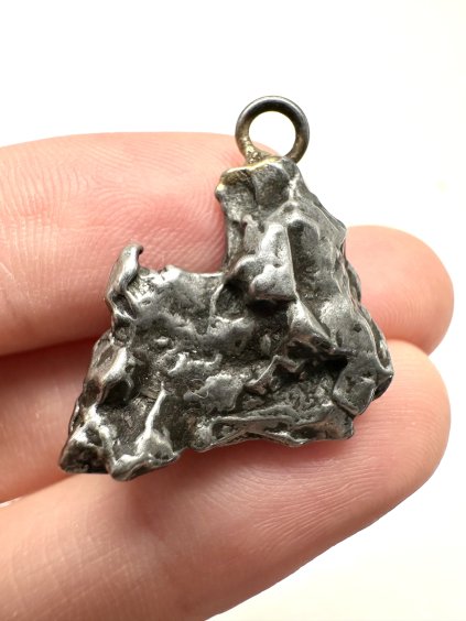 Iron meteorite pendant