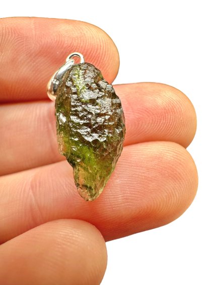 Silver moldavite pendant 1,5g