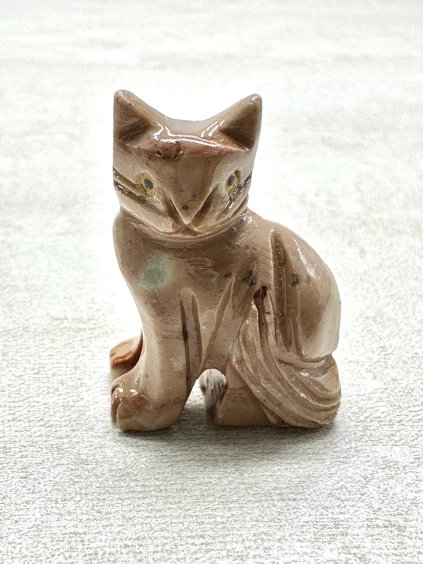 Tierchen aus Speckstein – Katze