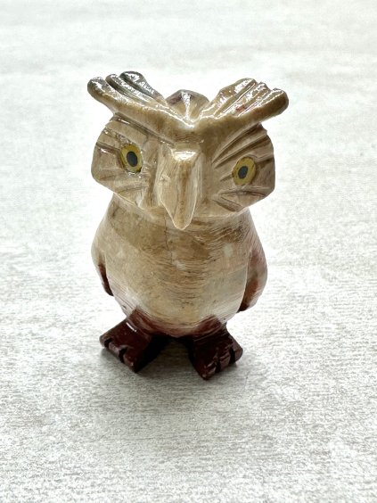 Tierchen aus Speckstein – Eule