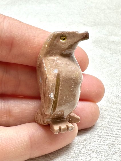 Tierchen aus Speckstein – Pinguin
