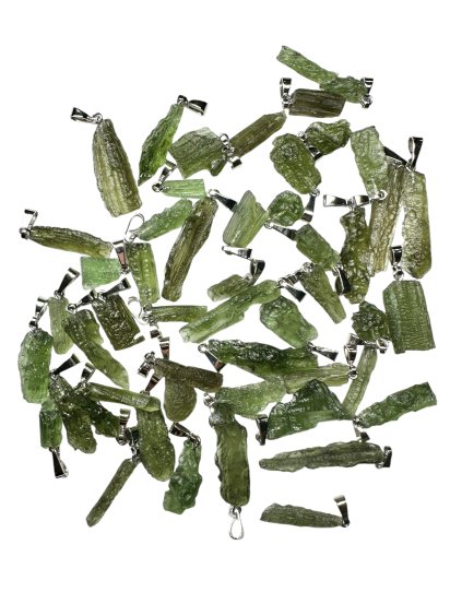 Moldavite jewellery 50 pcs