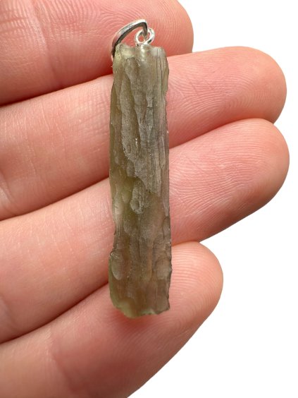 Silver moldavite pendant 1,7g