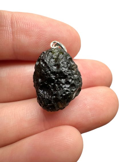 Silver moldavite pendant 3,3g
