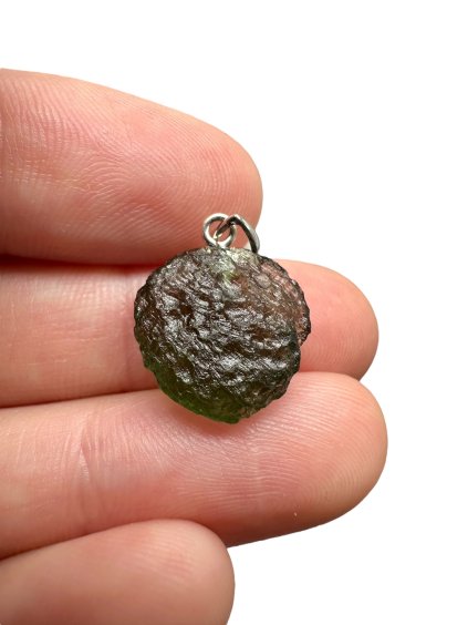 Silver moldavite pendant 1,5g