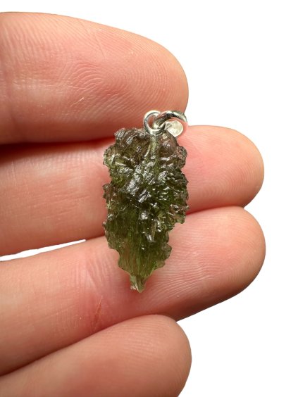 Silver moldavite pendant 1,5g