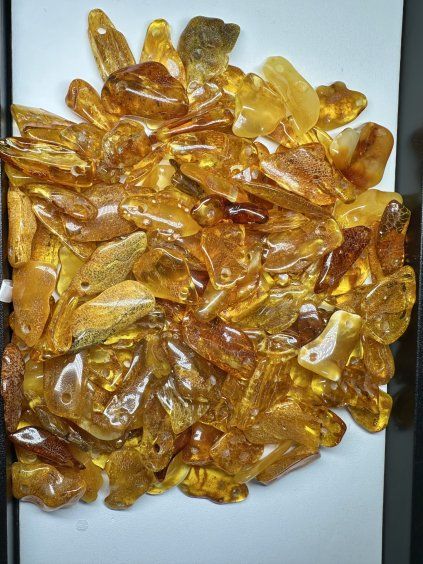 Amber with a drilled hole (polished) – Lithuania – 310g