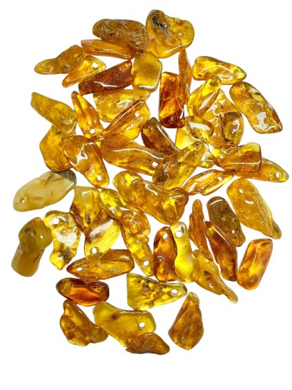 Amber with a drilled hole (polished) – Lithuania – 165g