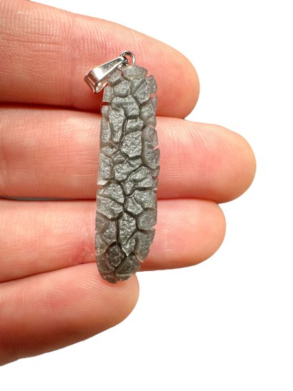 Pendant made from Slovak obsidian 2,1g