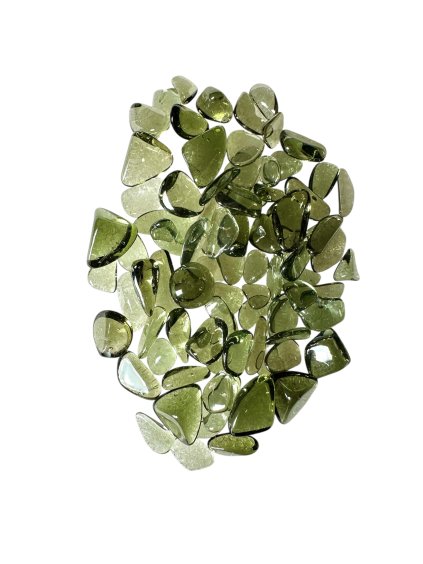 Tromlované vltavíny 40ct