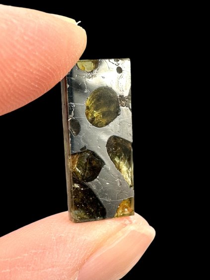 Meteorit Pallasit Brahin 2,6g – Extra kvalita – Bělorusko