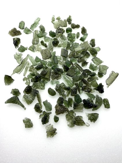 Moldavite aus Chlum 0-1g – Unbeschädigt – 100g