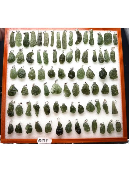 Stříbrné vltavínové šperky – 161g