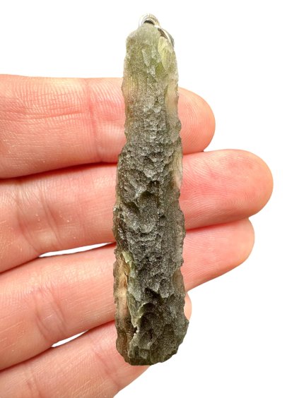 Silver moldavite pendant 9,3g