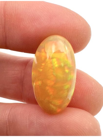 Drahý opál – Kabošon 6,4ct – Welo, Etiopie