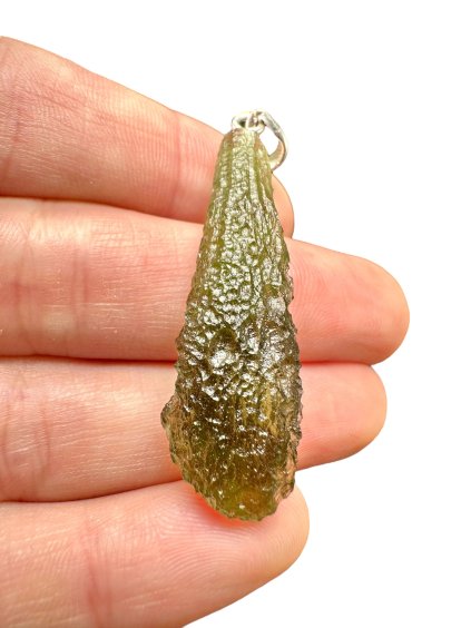 Silver moldavite pendant 4,5g