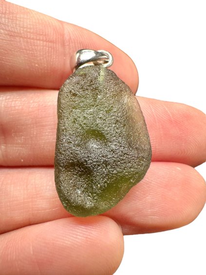 Silver moldavite pendant 3,5g
