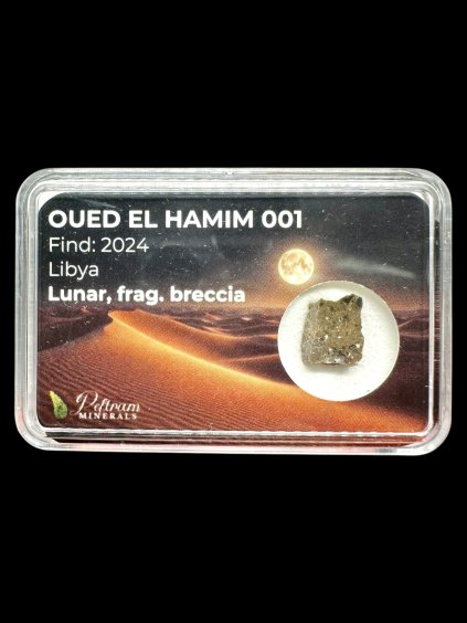 Lunární meteorit Oued el Hamim 001 – 0,5g – Libye