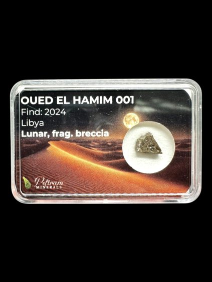 Lunární meteorit Oued el Hamim 001 – 0,2g – Libye