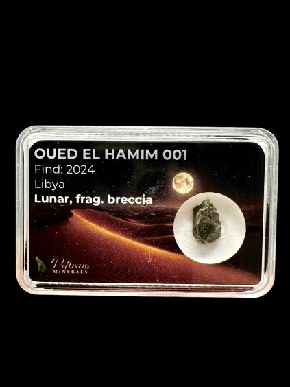 Lunární meteorit Oued el Hamim 001 – 0,2g – Libye