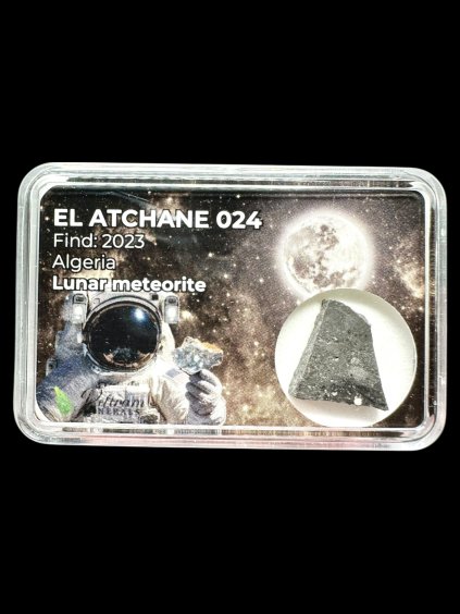 Lunární meteorit El Atchane 024 – 0,7g – Alžírsko