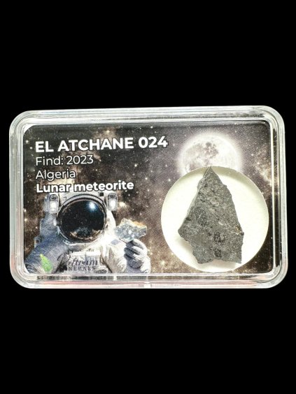 Lunární meteorit El Atchane 024 – 1,1g – Alžírsko