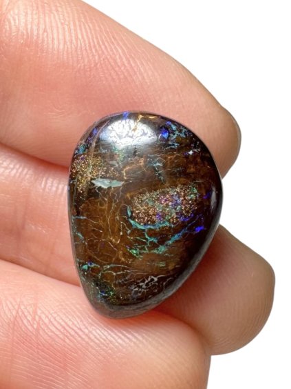 Boulder opál 11,4ct – Kabošon – Queensland, Austrálie
