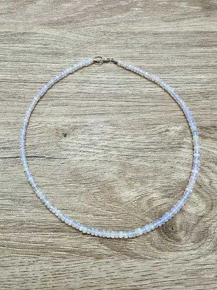 Náhrdelník z etiopského drahého opálu 45 cm