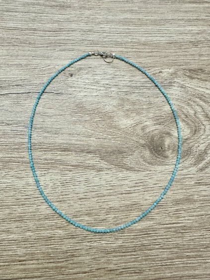 Náhrdelník z amazonitu 45 cm (2,5mm)